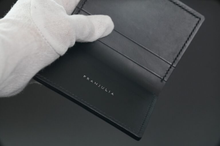 black leather wallet