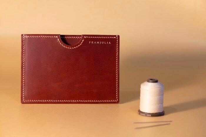 leather passport sleeve